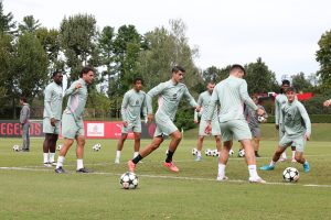 AC Milan Training Session &amp; Press Conference