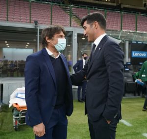 Milan, mister Fonseca non ha mai battuto Antonio Conte in carriera...