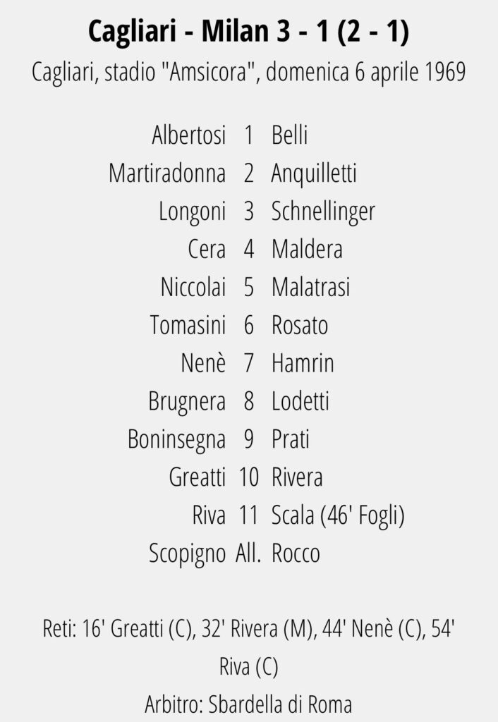 Il Milan non subiva tre gol sul campo del Cagliari da 55 anni...