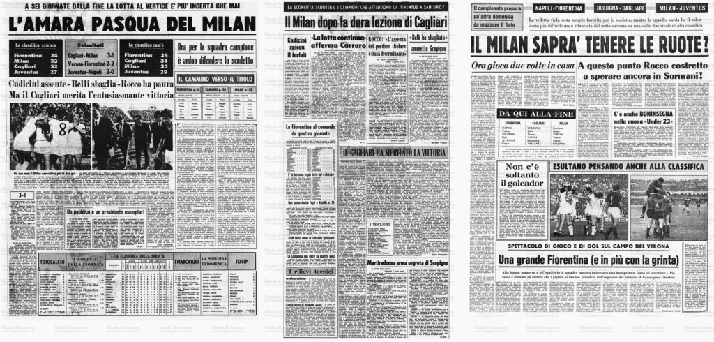 Il Milan non subiva tre gol sul campo del Cagliari da 55 anni...