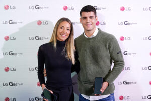 Alvaro Morata And Alice Campello Present New LG Smartphone