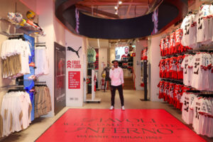 AC Milan New Signing Kyle Walker Visits Club's Official Flagship Stores