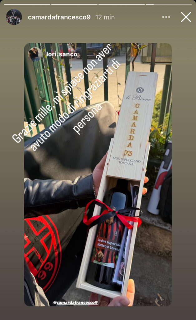 Camarda-Milan-regali-tifosi