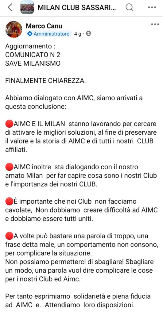 Dialogo Milan Club