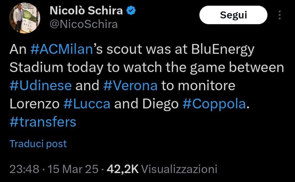 Milan Lucca Coppola Schira