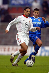 Alessando Nesta of AC Milan in action