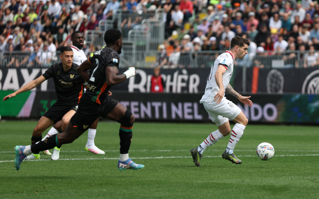 pulisic-venezia-milan-pagelle-voti-serie-a-partita-dazn-risultato-diretta-live