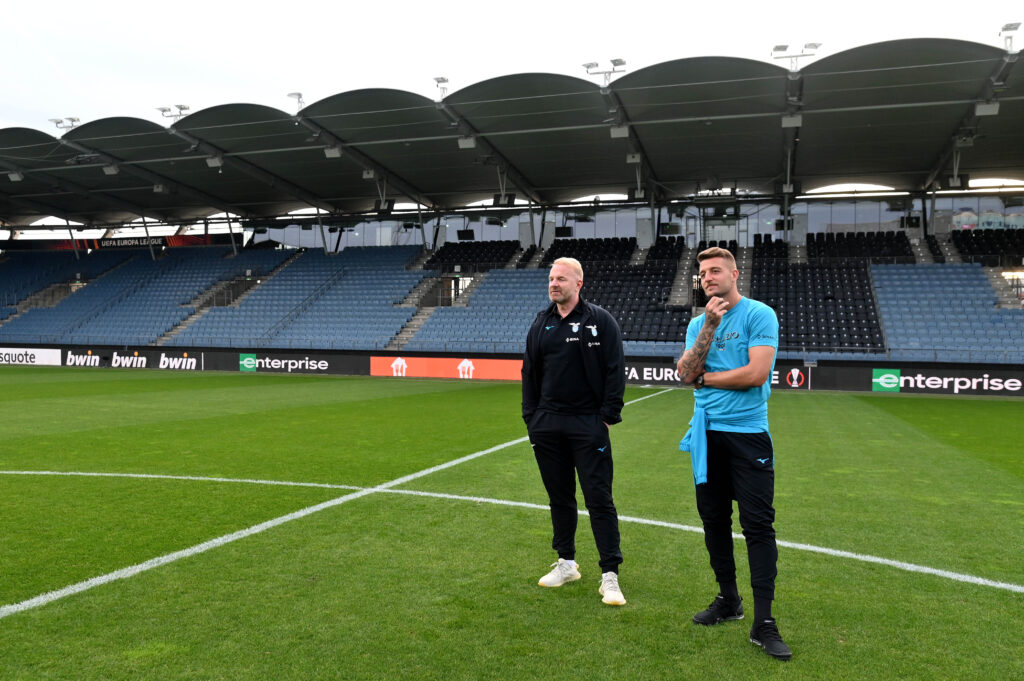 SS Lazio Press Conference &amp; Walk Around