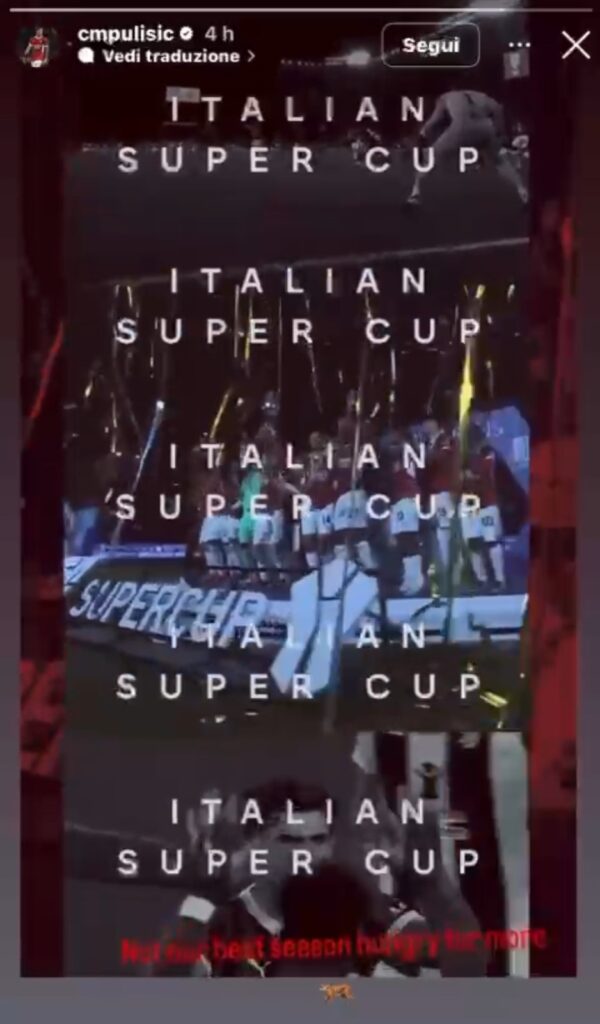 Instagram Story Christian Pulisic