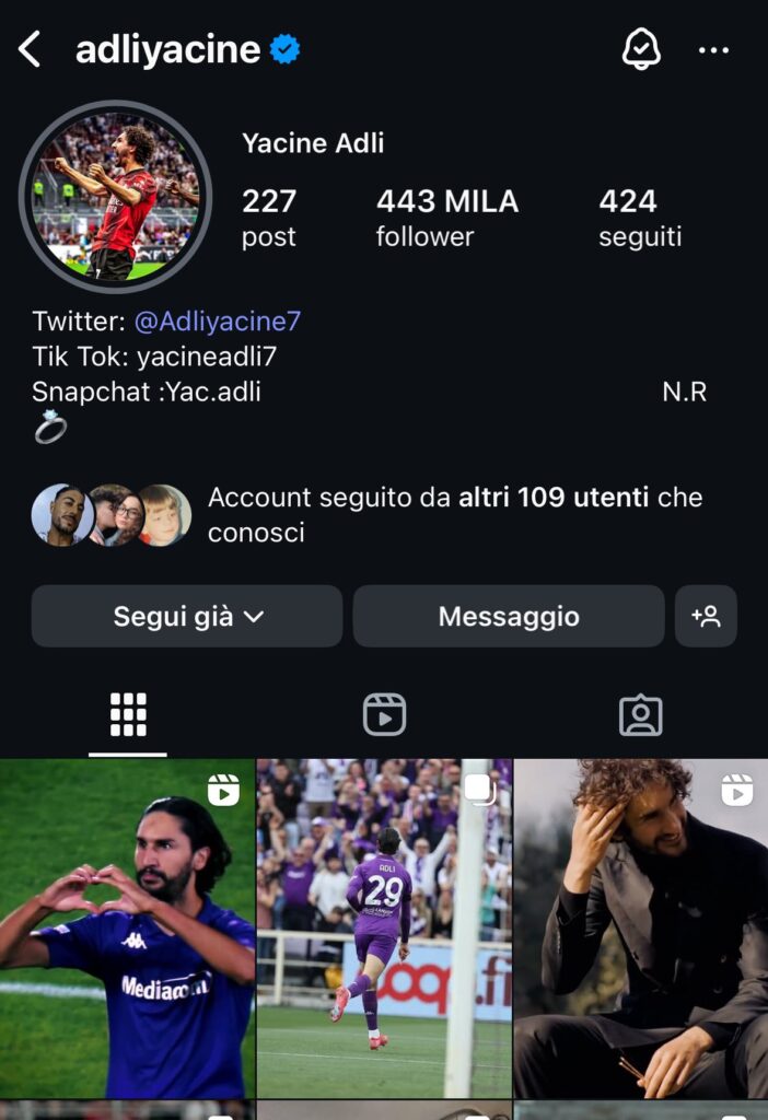 adli-yacine-foto-profilo-instagram-maglia-milan-indizio-fiorentina-calciomercato-tifosi-x