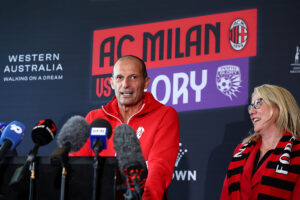 AC Milan Training Session And Press Conference