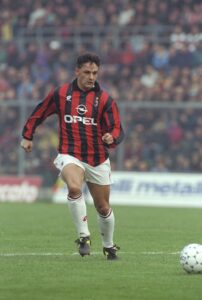 Roberto Baggio of AC Milan