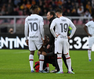 leao-infortunio-lecce-serie-a-via-del-mare-allegri-polpaccio-camarda-di-francesco-gimenez-pulisic-chukwueze