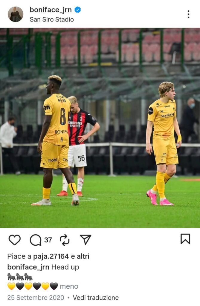 Boniface Milan - Bodo Glimt (Instagram)