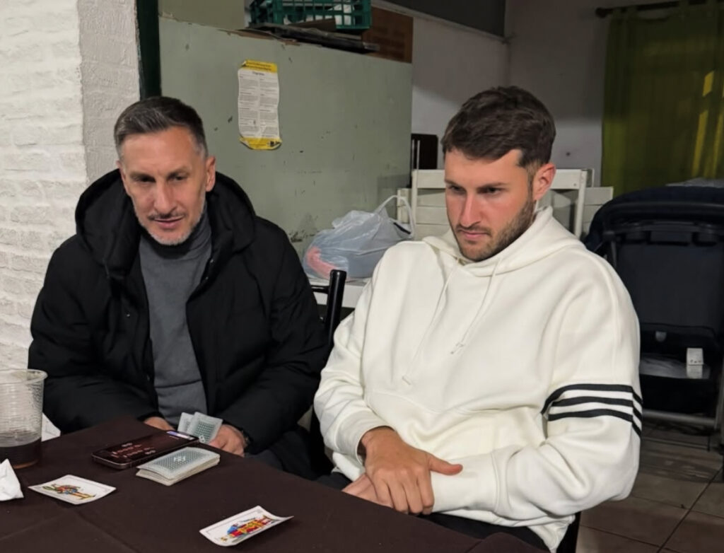 Santiago Gimenez e il padre