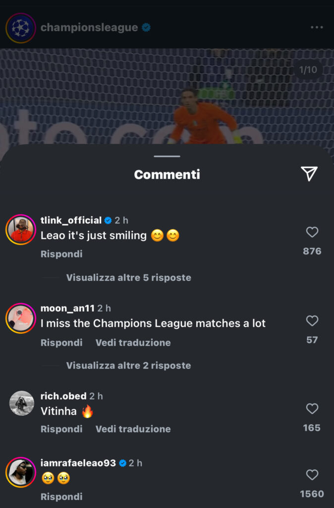 leao-commento-social-instagram-assenza-dalla-prossima-champions-league-milan