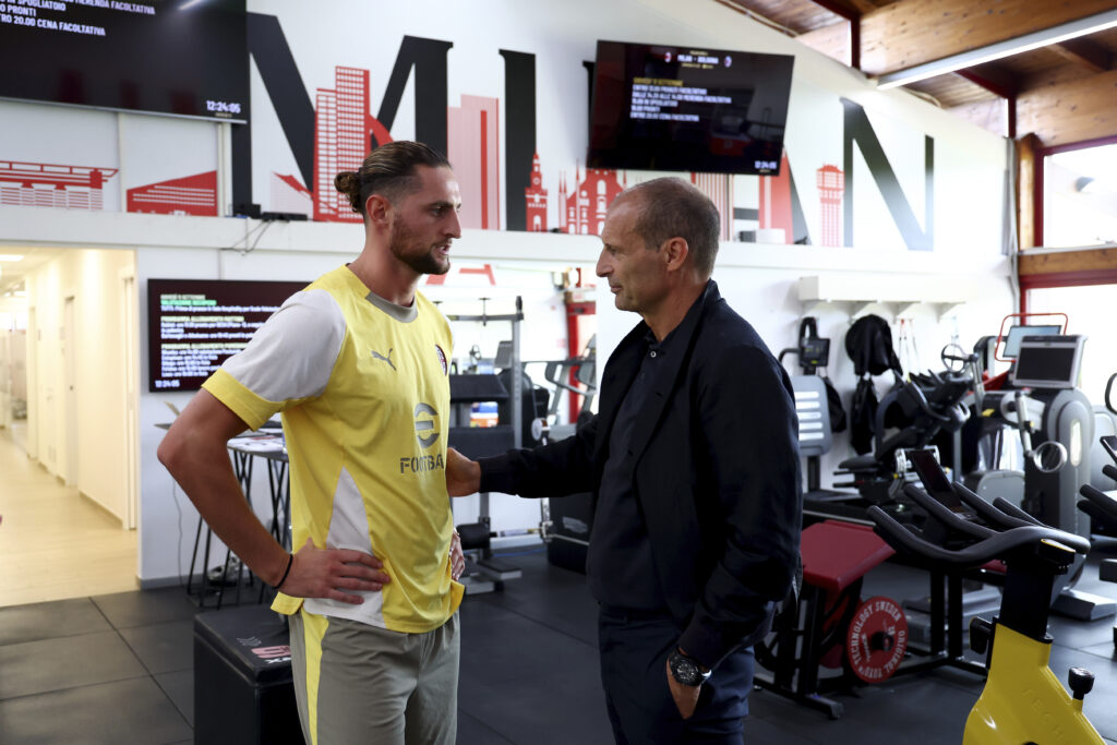 rabiot-allegri-milan-napoli-flagship-store-via-dante-dichiarazioni-intervista-scudetto