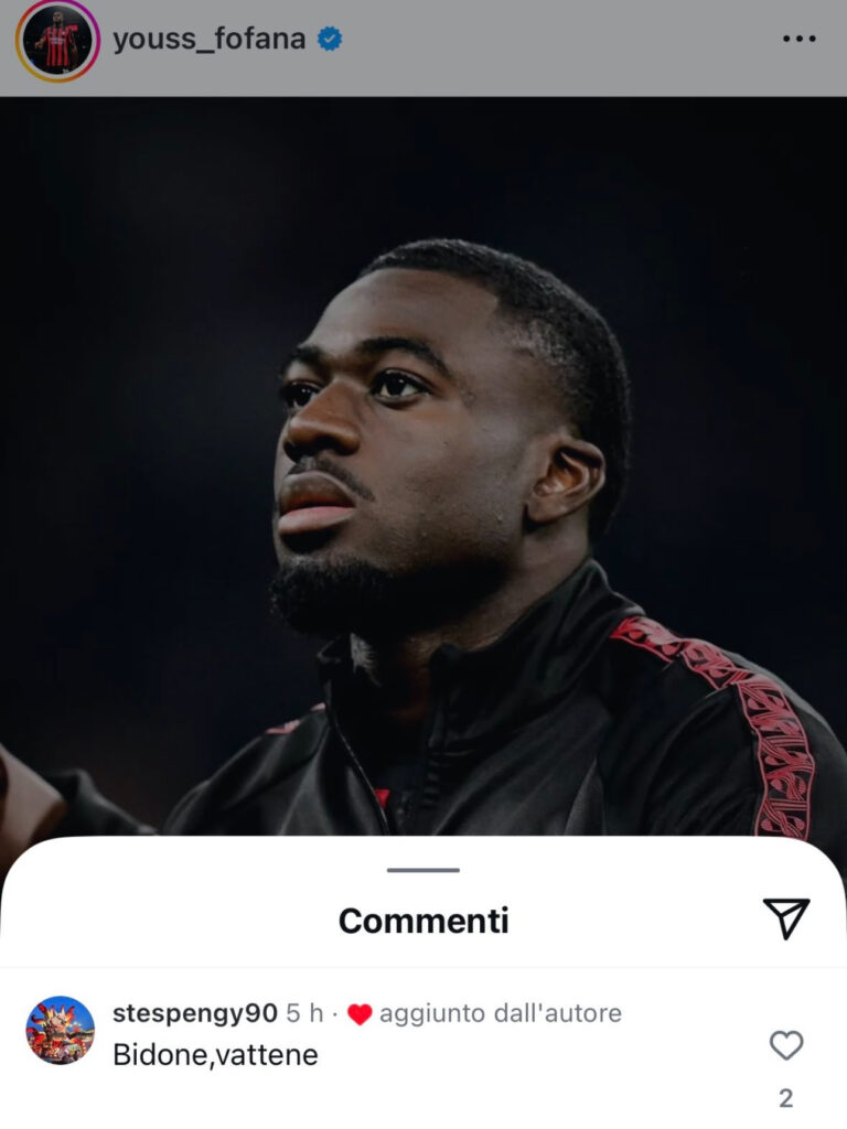 fofana-post-social-like-insulti-commenti-messaggi-odio-post-milan-roma-news-ultima-ora