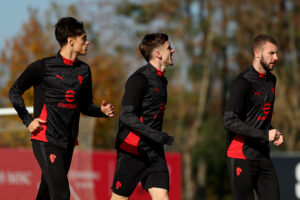 Tutti i nazionali in gruppo oggi a Milanello: le foto