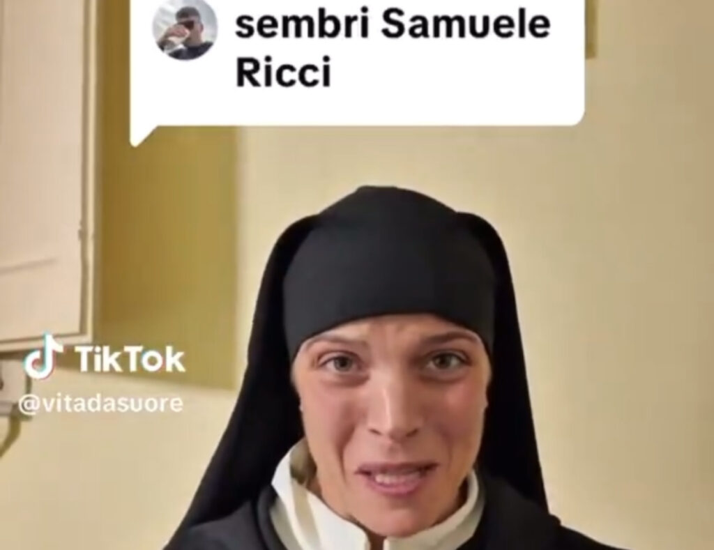 la-suora-sosia-di-samuele-ricci-risponde-con-un-video-pazzo