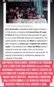 Tetto ai biglietti Settore ospiti come il rinvio di Bologna-Milan: alleanze condominiali