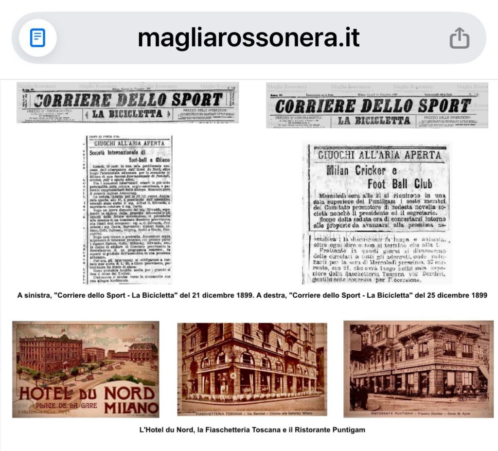 Oggi è il 13 dicembre, la prima delle 3 date della...nascita del Milan