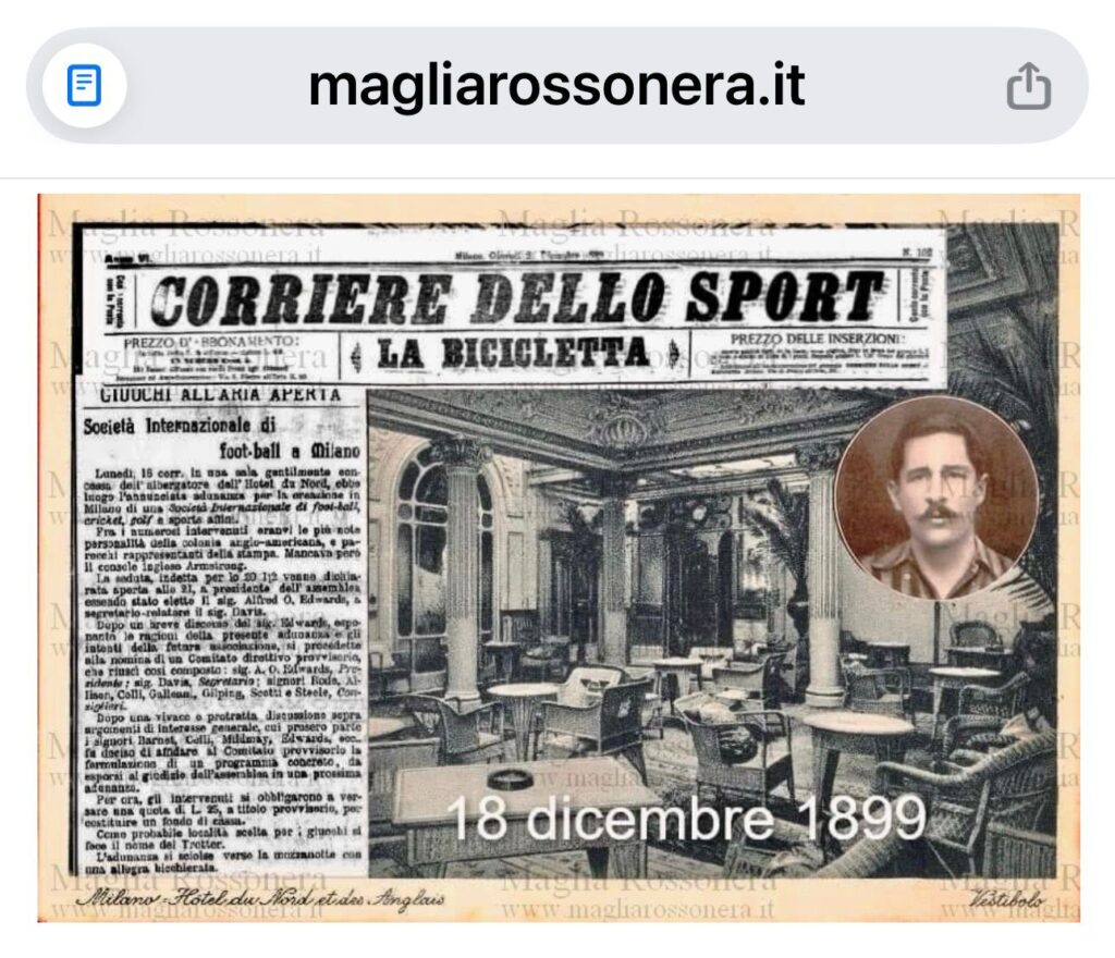 Oggi è il 13 dicembre, la prima delle 3 date della...nascita del Milan