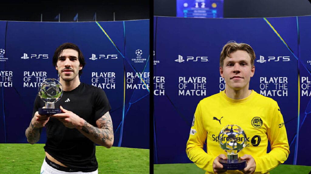 Tonali segna il suo primo gol in Champions, Jens Petter Hauge invece si ripete...loro due entrambi ex Milanisti...